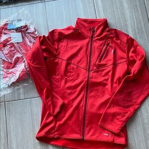Salomon Red Full-Zip Running Jacket